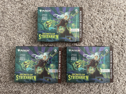 LOT OF 3 - Magic: The Gathering Secrets of Strixhaven Collector Booster- IN HAND - Image 1