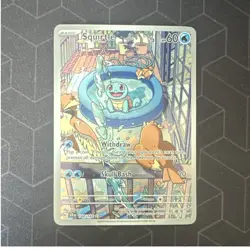 Pokemon Squirtle 148/142 Illustration Rare Full Art Holo Sv07: Stellar Crown - Image 1