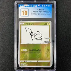 CGC Pristine 10 Yu Nagaba X Pokemon Pikachu #208/S-P 2021 Japanese Promo - Image 1