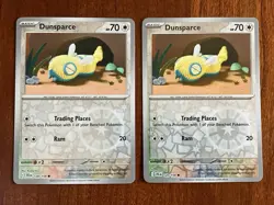 Dunsparce 120/159 Reverse Holo X2 Playset Sv09: Journey Together Pokemon TCG NM - Image 1