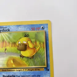 Psyduck 1st Edition 53/62 Fossil LP Common WOTC Pokemon TCG Vintage Single - Image 4