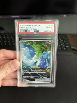 Pokemon Heracross Paldea Evolved Illustration Rare #194 PSA 10 Gem Mint - Image 1