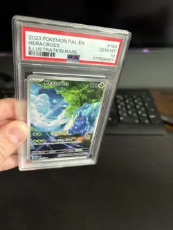 Pokemon Heracross Paldea Evolved Illustration Rare #194 PSA 10 Gem Mint - Image 3