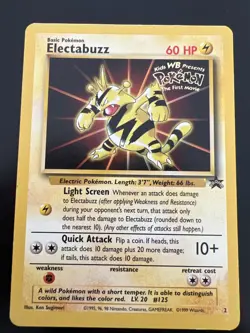 Pokemon Electabuzz Movie #2 WoTC Promo LP - Image 1