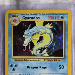Pokemon Gyarados 6/102 Base Set Holo Rare 1999 100 HP Dragon Rage - Image 2