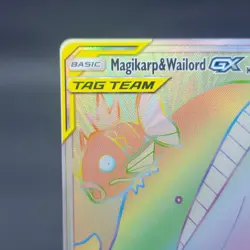Pokemon TCG Tag Team Magikarp & Wailord GX 183/181 Secret Rare Team Up Holo - Image 3