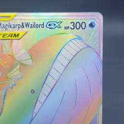 Pokemon TCG Tag Team Magikarp & Wailord GX 183/181 Secret Rare Team Up Holo - Image 4