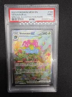 Pokemon Venusaur ex 198/165 Scarlet & Violet 151 Holo SIR English 2023 PSA 9 - Image 1