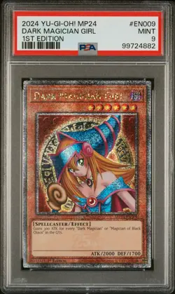 PSA 9 MINT Dark Magician Girl MP24-EN009 1st Ed Yu-Gi-Oh! QCR - Image 1
