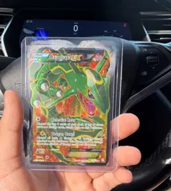 Rayquaza EX Full Art Ultra Rare Holo Dragons Exalted 123/124 Pokemon Card - Image 1