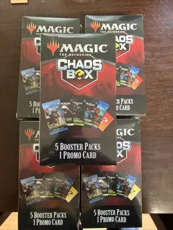 5- 2026 Magic The Gathering CHAOS BOX 5 Booster Packs 1 Promo Card Sealed Brand - Image 1