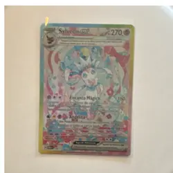 Pokemon Sylveon ex 156/131 Full Art Ultra Rare Holo SV 151 270 HP Card Spanish - Image 1