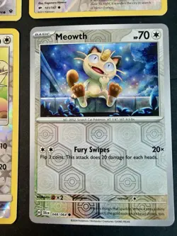 Meowth Pokemon TCG - Lot Of 4 Reverse Holo Cards All-NM/M Excellent 2016-2024 - Image 5