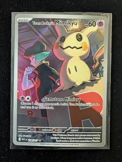 Pokemon TCG Ascended Heroes Team Rocket's Mimikyu Illustration Rare Holo Card - Image 1