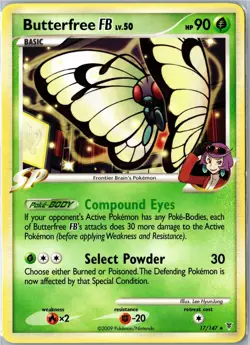 Pokemon Card - Butterfree FB 17/147 Supreme Victors Rare Moderately Played - Image 1