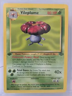 Pokemon Card Vileplume 31/64 Jungle 1st Edition - Image 1