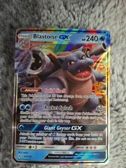 Pokemon Blastoise GX Unbroken Bonds Holo Ultra Rare Card 35/214 - Image 1