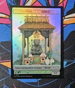 Shrine Token NM Foil MTG Secret Lair Twenty Ways To Win Unplayed Magic Gathering - Image 1