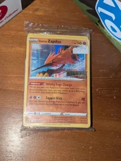 Pokemon Evolving Skies - GALARIAN ZAPDOS PRE-RELEASE - SWSH124 - PROMO - Sealed - Image 1