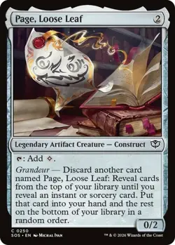 x4 Page, Loose Leaf - Foil C MTG Secrets of Strixhaven M/NM, English - Image 1