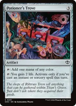 x4 Potioner's Trove - Foil C MTG Secrets of Strixhaven M/NM, English - Image 1