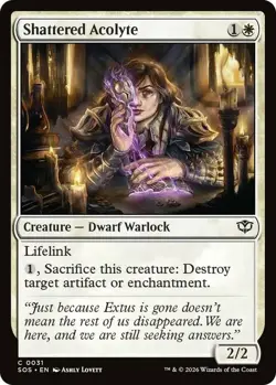 x4 Shattered Acolyte - Foil C MTG Secrets of Strixhaven M/NM, English - Image 1