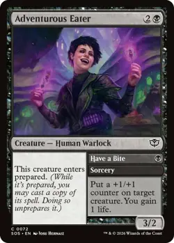 x4 Adventurous Eater - Foil C MTG Secrets of Strixhaven M/NM, English - Image 1