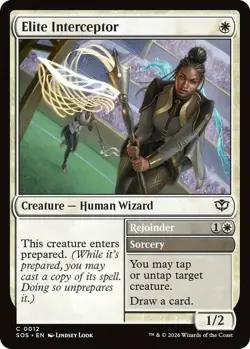 x4 Elite Interceptor - Foil C MTG Secrets of Strixhaven M/NM, English - Image 1