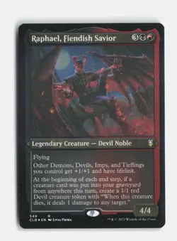 Raphael, Fiendish Savior (Foil Etched) 549 Battle for Baldur's Gate MTG NM - Image 1