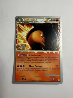 LP Typhlosion Prime 110/123 World Championship 2011 HGSS Pokemon card - Image 1