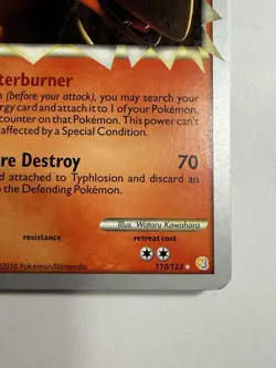 LP Typhlosion Prime 110/123 World Championship 2011 HGSS Pokemon card - Image 4