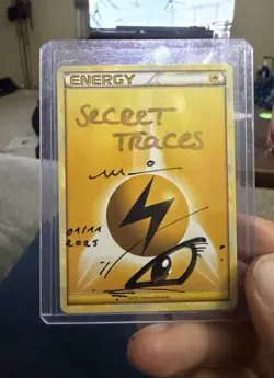 Pokemon LIGHTNING ENERGY Eye Moduwa Sketch 2025 Auto - Image 1