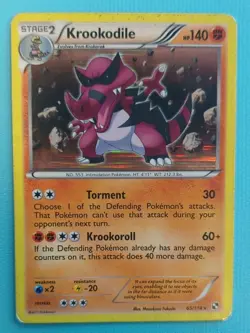 Pokemon - Krookodile - 65/114 Holo Rare - Black & White MP - Image 1