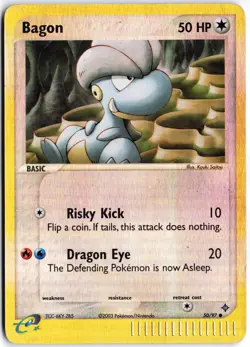 Bagon 50/97 Common Dragon Pokemon Reverse Holo LP - Image 1