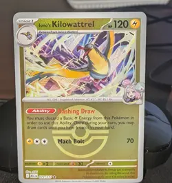 Ionos Kilowattrel 072/217 Poke Ball Reverse Holo Ascended Heroes Pokemon Card NM - Image 1