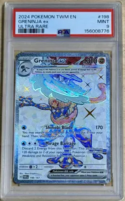2024 Pokemon Twilight Masquerade GRENINJA EX 198/167 - PSA 9 Mint - Image 1