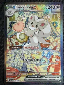 Cinccino EX Special Illustration Rare 119/086 Pokemon Chaos Rising Gradable Copy - Image 1