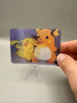 Vintage Pokemon Lenticular Pikachu Raichu Promo PIKA-0026D DVD 1997-1998 LP - Image 2