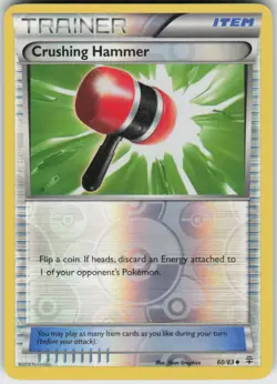 CRUSHING HAMMER 60/83 GENERATIONS POKEMON REVERSE HOLO UNCOMMON NM - Image 1