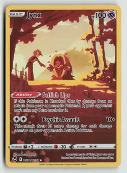 Jynx TG04/TG30 Pokemon SWSH12: Silver Tempest Trainer Gallery Ultra Rare NM - Image 1