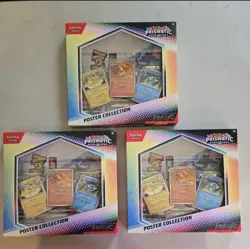 Pokemon Prismatic Evolutions Poster Collection Lot of 3 Sealed TCG - Image 1