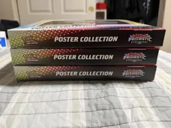 Pokemon Prismatic Evolutions Poster Collection Lot of 3 Sealed TCG - Image 4
