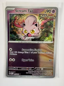 SCREAM TAIL 077/162 TEMPORAL FORCES UNCOMMON POKEMON REVERSE HOLO NM/M KAWAYOO - Image 1