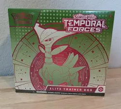 Pokemon TCG Temporal Forces Iron Leaves Elite Trainer Box ETB Sealed - Image 1