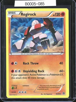Pokemon TCG Regirock 40/98 Ancient Origins Holo Rare B0005-085 - Image 1
