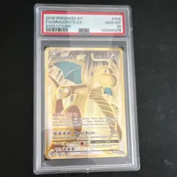 Pokemon Dragonite EX 106/108 Evolutions Holo Full Art Ultra Rare PSA 10 - Image 1