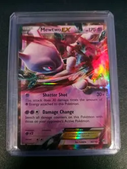 Pokemon TCG Mewtwo EX (62) 62/162 XY - BREAKthrough Ultra Rare NM - Image 1