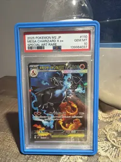 Full-Art Mega Charizard X ex Pokemon 2025 Inferno X SAR Japanese 110/080 PSA 10 - Image 1