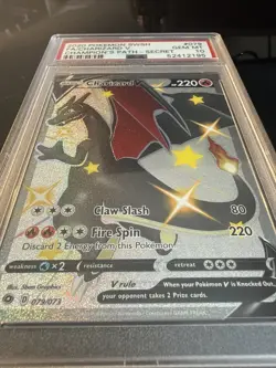 2020 POKEMON SWORD & SHIELD CHAMPION'S PATH SECRET FULL ART/CHARIZARD V PSA 10 - Image 3
