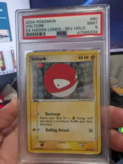 Pokemon Voltorb EX Hidden Legends Reverse Holo #80 PSA 9 Mint - Image 1